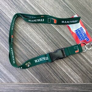Miami Hurricanes lanyard NWT